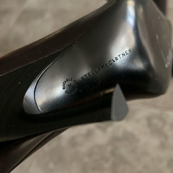 Stella McCartney Elsa Knee-High Heeled Boots, Brown, NWT, Size 38 - Picture 11 of 15